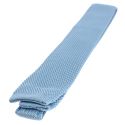 Cravate Tricot unie, Bleu ciel. Arcobaleno Clj Charles Le Jeune