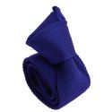 Cravate Tricot unie, Bleu électrique. Arcobaleno Clj Charles Le Jeune