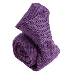 Cravate Tricot unie, Violet Lavande. Arcobaleno Clj Charles Le Jeune 2