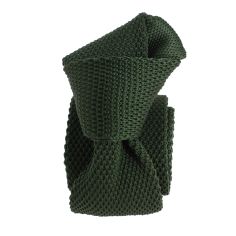 Cravate Tricot unie, Vert Alaska. Arcobaleno Clj Charles Le Jeune