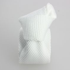 Cravate Tricot unie, Blanc sucre. Arcobaleno Clj Charles Le Jeune 2