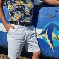 Ceinture cuir Tressia, gris Tony & Paul 2