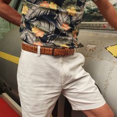 Ceinture cuir Wally, marron camel Tony & Paul 2