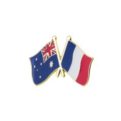 Pin's Drapeaux Jumelage France Australie Clj Charles Le Jeune