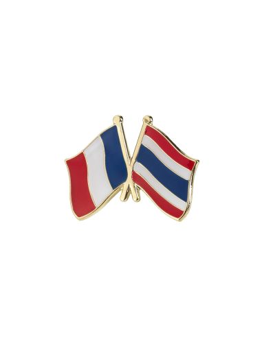 Pin's Drapeaux Jumelage France Thaïlande Clj Charles Le Jeune