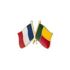 Pin's Drapeaux Jumelage France Bénin Clj Charles Le Jeune