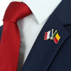 Pin's Drapeaux Jumelage France Bénin Clj Charles Le Jeune 2