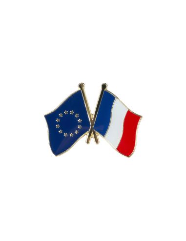 Pin's Drapeaux Jumelage France Europe Clj Charles Le Jeune