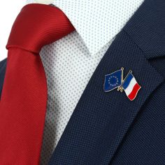 Pin's Drapeaux Jumelage France Europe Clj Charles Le Jeune 2