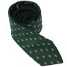 Cravate en soie, Fleurs de Lys, Vert Empire