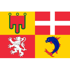 Pin's Drapeau région de France - Auvergne Rhône Alpes Clj Charles Le Jeune 2