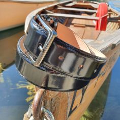 Ceinture cuir, Lazio, noir Tony & Paul 2