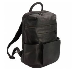 Sac à dos en cuir noir, Tiziano. Tony et Paul. Tony & Paul