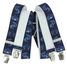 Bretelles Tony et Paul, Pêcheur de Saumons, fond bleu Tony & Paul 2