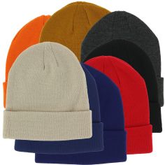 Bonnet uni Yukon, chaud et doux en acrylique Clj Charles Le Jeune