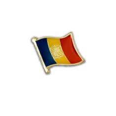 Pin's Drapeau Andorre flottant Clj Charles Le Jeune