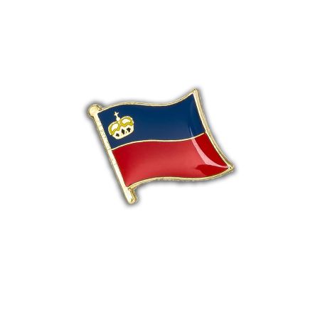 Pin's Drapeau principauté du Liechtenstein flottant - Liechtensteinois Clj Charles Le Jeune