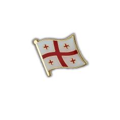 Pin's Drapeau Géorgie flottant - Géorgien Clj Charles Le Jeune