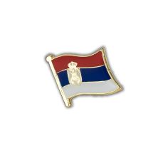 Pin's Drapeau Serbie flottant - Serbe Clj Charles Le Jeune