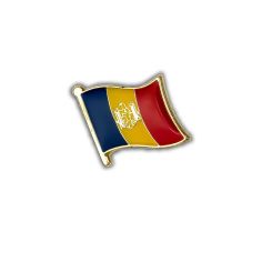 Pin's Drapeau Moldavie flottant - Moldave Clj Charles Le Jeune