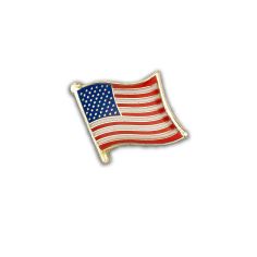 Pin's Drapeau USA flottant - Etats-Unis d'Amérique - Américain Clj Charles Le Jeune
