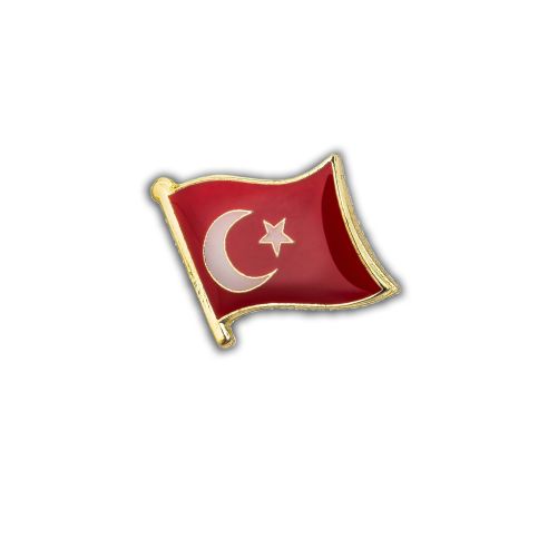 Pin's Drapeau Turquie flottant - Turc Clj Charles Le Jeune