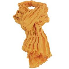 Chèche coton Dakar, Orange Curcuma Clj Charles Le Jeune