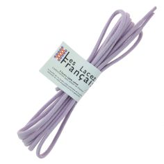 lacets ronds épais 3mm coton ciré, lilas Les Lacets Français 2