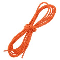 lacets ronds épais 3mm coton ciré, Orange mandarine Les Lacets Français