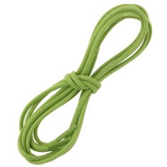 lacets ronds épais 3mm coton ciré, vert anis Les Lacets Français