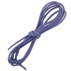 lacets ronds épais 3mm coton ciré, Bleu pensée Les Lacets Français