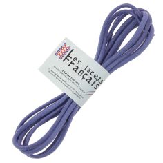lacets ronds épais 3mm coton ciré, Bleu pensée Les Lacets Français 2