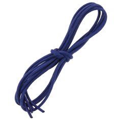 lacets ronds épais 3mm coton ciré, Bleu king Les Lacets Français