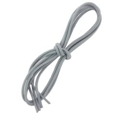 lacets ronds épais 3mm coton ciré, gris cendre Les Lacets Français