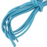 lacets ronds épais 3mm coton ciré, Bleu turquoise Les Lacets Français