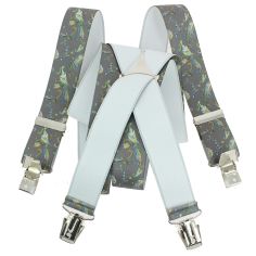 Bretelles Tony et Paul, Paons sur fond gris Tony & Paul 2