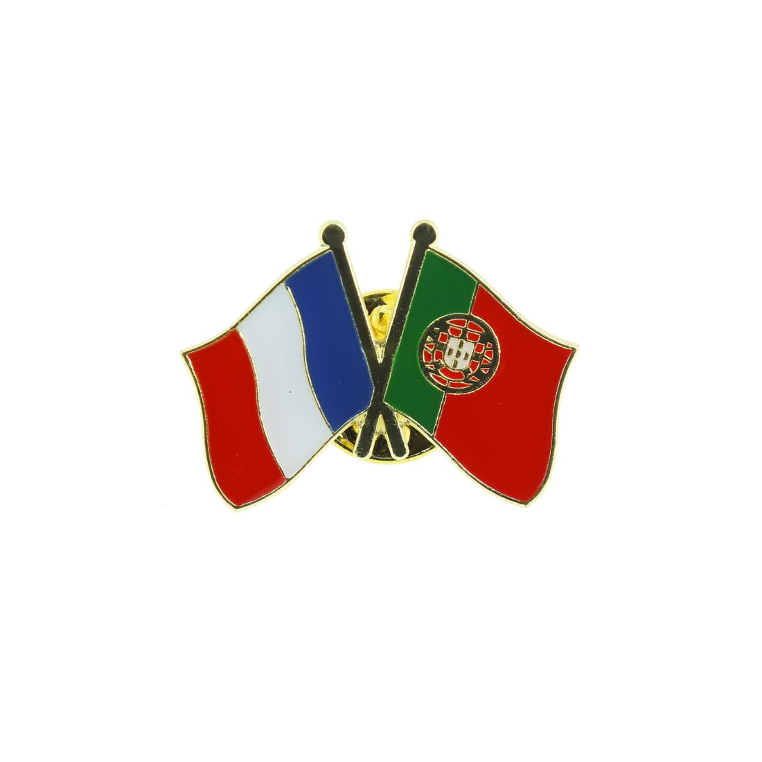 Pin's Drapeaux Jumelage France Portugal Clj Charles Le Jeune