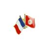 Pin's Drapeaux Jumelage France Tunisie Clj Charles Le Jeune