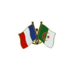 Pin's Drapeaux Jumelage France Algérie Clj Charles Le Jeune