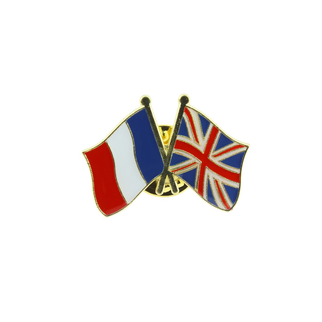 Pin's Drapeaux Jumelage France Grande Bretagne - Royaume Uni Clj Charles Le Jeune