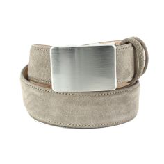 Ceinture daim Alaska, Automatique - Easy Clip, gris taupe Tony & Paul