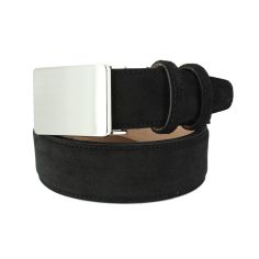 Ceinture daim Alaska, Automatique - Easy Clip, noir charbon Tony & Paul 2