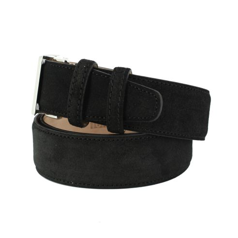 Ceinture daim Alaska, Automatique - Easy Clip, noir charbon Tony & Paul