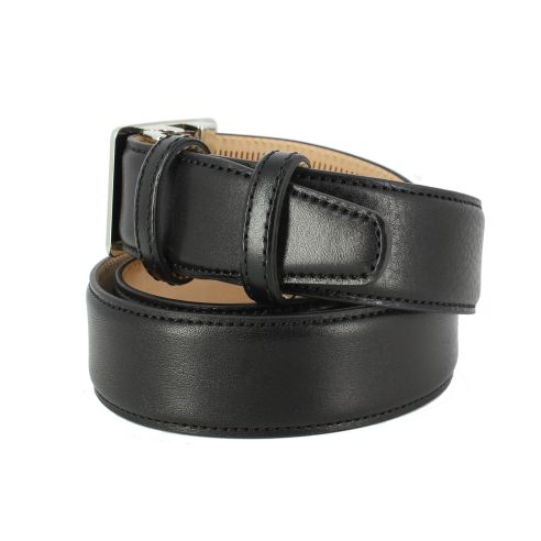 Ceinture cuir Roma, Automatique - Easy Clip, noir Tony & Paul