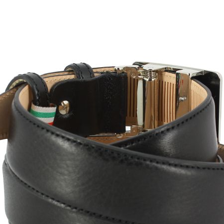 Ceinture cuir Roma, Automatique - Easy Clip, noir Tony & Paul