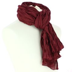 Chèche coton Dakar, rouge Bourgogne Clj Charles Le Jeune 2