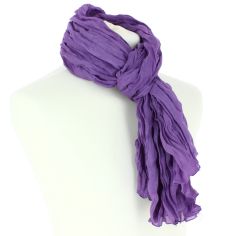 Chèche coton Dakar, violet Améthyste Clj Charles Le Jeune 2