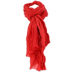 Chèche coton Dakar, rouge rubis Clj Charles Le Jeune