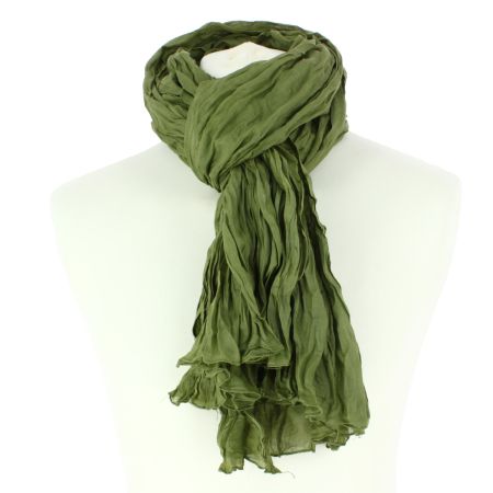 Chèche coton Dakar, vert US Army Clj Charles Le Jeune