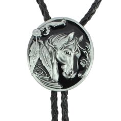 Bolo, Cravate Texane - Tête de cheval boucle ronde Clj Charles Le Jeune 2